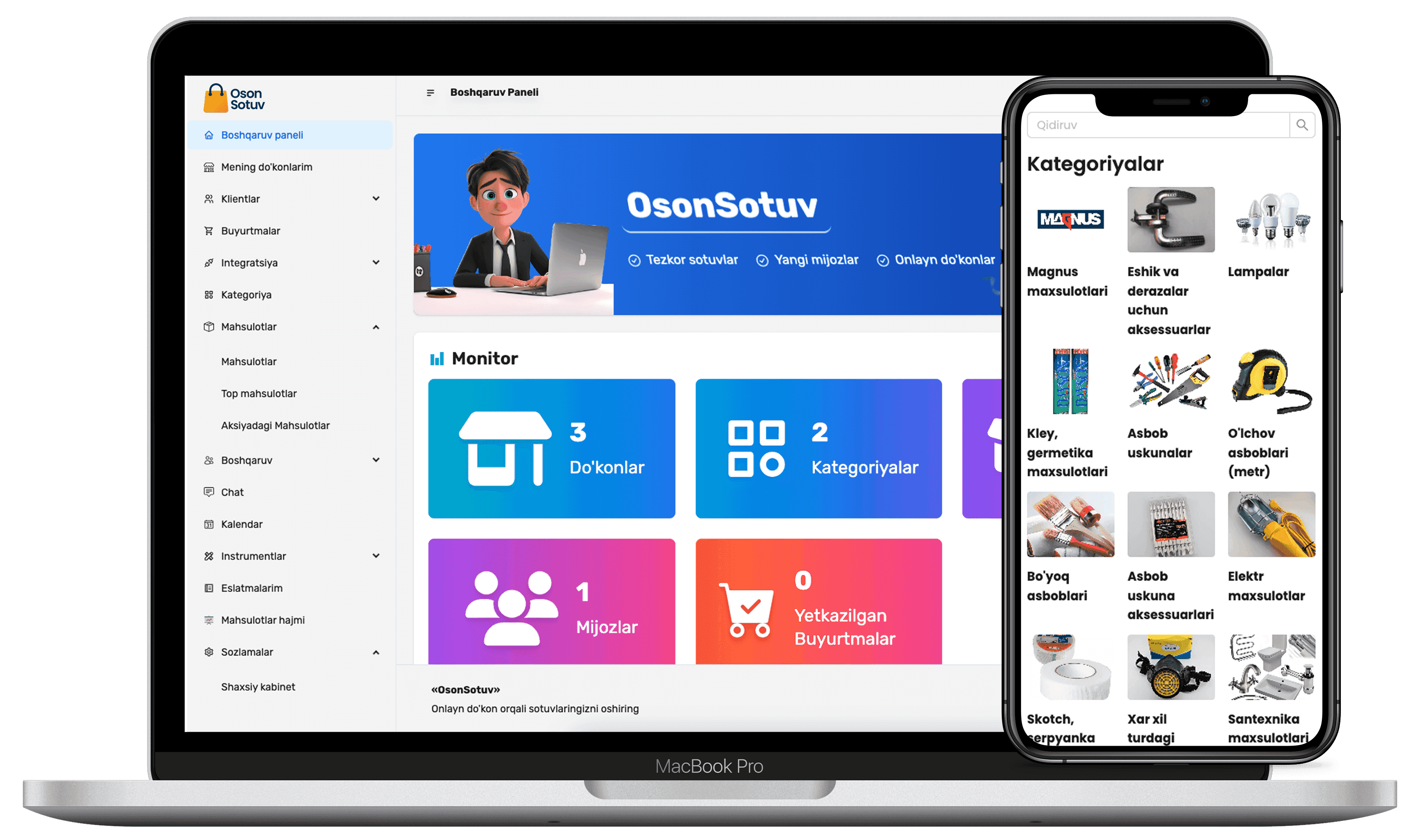 E-commerce Platform. OsonSotuv